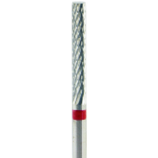 Fresa carburo de tungsteno Cilindro truncado 16x2,3mm | 🔴 Rojo — Fino (F) | HP 2,35 mm | SPIN tech