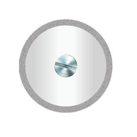 Disco de separación diamante ∅22mm × 0,35mm | Sin perforación | Reforzado — máxima rigidez | Sin mandril | Canto recubierto | SPIN tech
