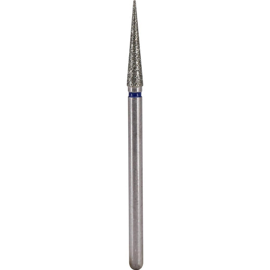 Fresa de diamante Cono puntiagudo 2,8x14mm | 🔵 Azul Grano medio / estándar ~106–125 μm | HP 2,35 mm | SPIN tech