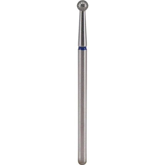 Fresa de diamante Bola 3x2,8mm | 🔵 Azul Grano medio / estándar ~106–125 μm | HP 2,35 mm | SPIN tech