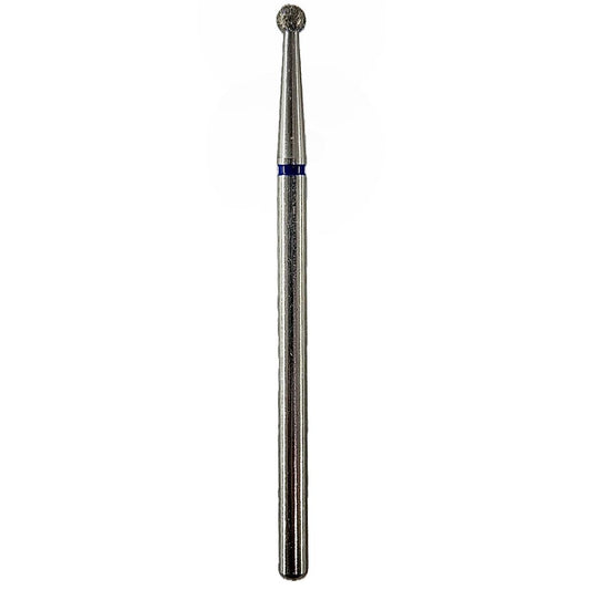 Fresa de diamante Bola 2,3x1,9mm | 🔵 Azul Grano medio / estándar ~106–125 μm | HP 2,35 mm | SPIN tech