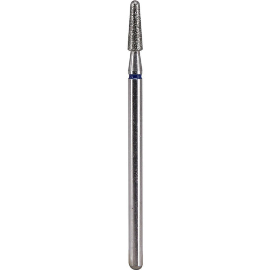 Fresa de diamante Cono redondeado 1,8x8mm | 🔵 Azul Grano medio / estándar ~106–125 μm | HP 2,35 mm | SPIN tech
