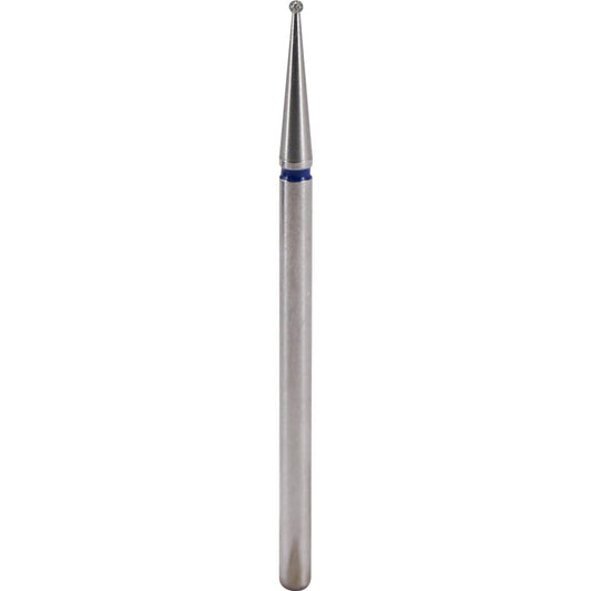 Fresa de diamante Bola 1x0,7mm | 🔵 Azul Grano medio / estándar ~106–125 μm | HP 2,35 mm | SPIN tech