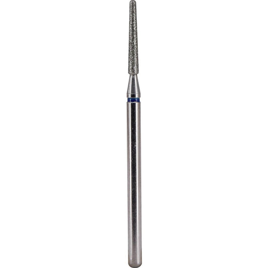 Fresa de diamante Cono redondeado 1,8x12mm | 🔵 Azul Grano medio / estándar ~106–125 μm | HP 2,35 mm | SPIN tech
