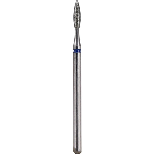 Fresa de diamante Llama 2x8mm | 🔵 Azul Grano medio / estándar ~106–125 μm | HP 2,35 mm | SPIN tech