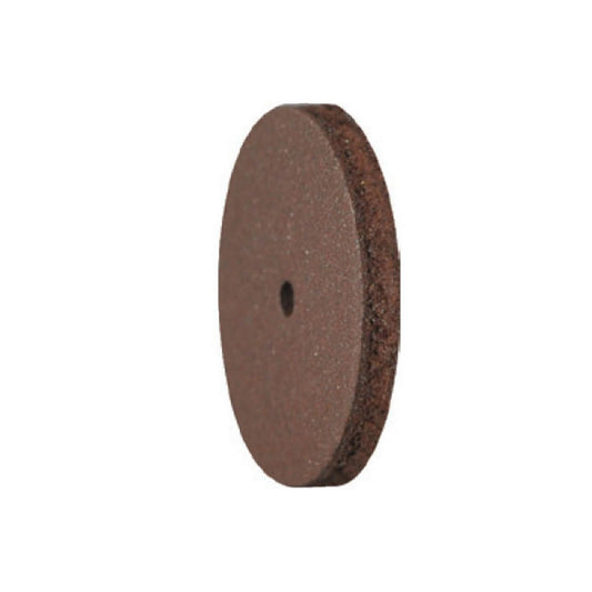 Pulidor de goma silicona Disco tableta 22x3mm | 🟤 Marrón — Duro (H) — Desbaste controlado | Etapa 2 — Desbaste controlado | Metal · CrCo · Aleaciones · Cerámica | Sin mandril | SPIN tech