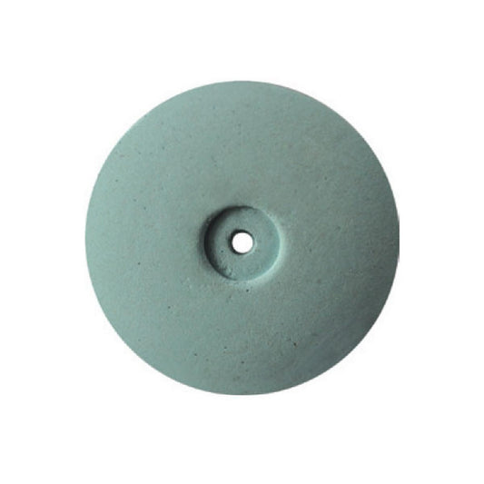 Pulidor de goma silicona Lente 22x3,5mm | 🔵 Celeste — Fino (F) — Acabado y brillo | Etapa 3 — Acabado y alto brillo | Cerámica · Plástico · Acrílico | Sin mandril | SPIN tech