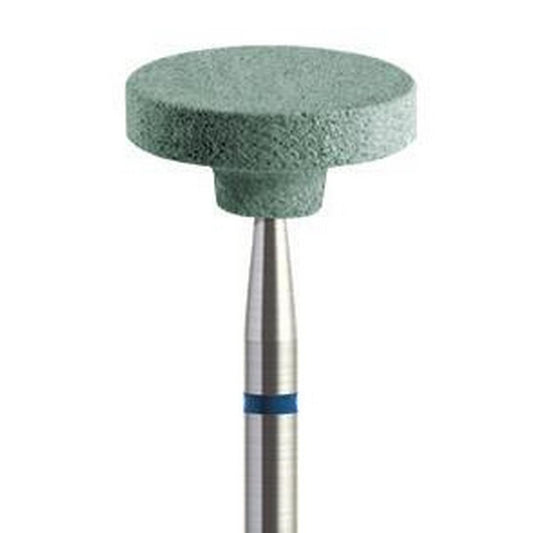 Piedra abrasiva ZrO₂ Disco pequeño 12x3mm | 🟢 Verde — Aglomerado duro | HP 2,35 mm | SPIN tech