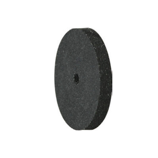 Pulidor de silicona abrasiva Disco tableta 22x3mm | ⚫ Negro — Muy duro (XH) | Etapa 1 — Desbaste agresivo | Titanio · Metales preciosos | Sin mandril | SPIN tech