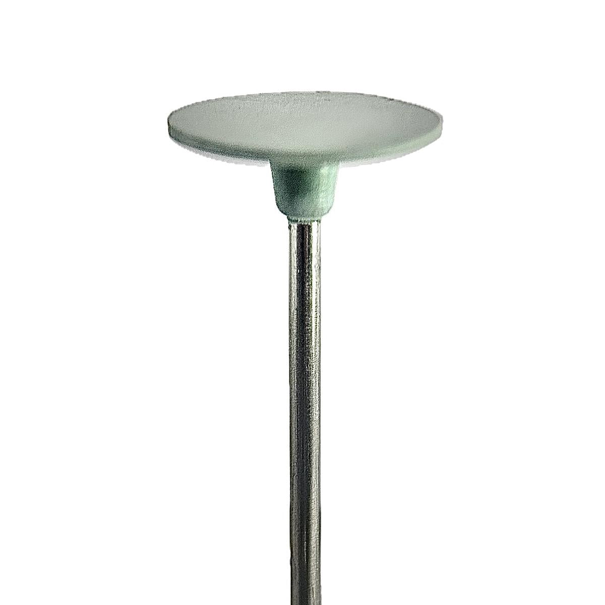 Pulidor de silicona abrasiva Disco fino 18x1mm | 🟢 Verde — Medio (M) — Rectificado | Etapa 3 — Rectificado y pulido intermedio | Titanio · Metales preciosos | HP 2,35 mm | SPIN tech