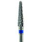 Fresa carburo de tungsteno Cono redondeado 14x4mm | 🔵 Azul — Estándar (M) | HP 2,35 mm | SPIN tech
